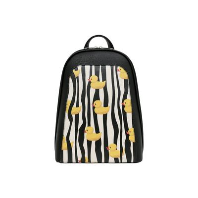 Tagesrucksack DOGO "Tidy Bag Rucksack Ducky Damen Backpack", Damen, schwarz, Lederimitat, Rucksäcke