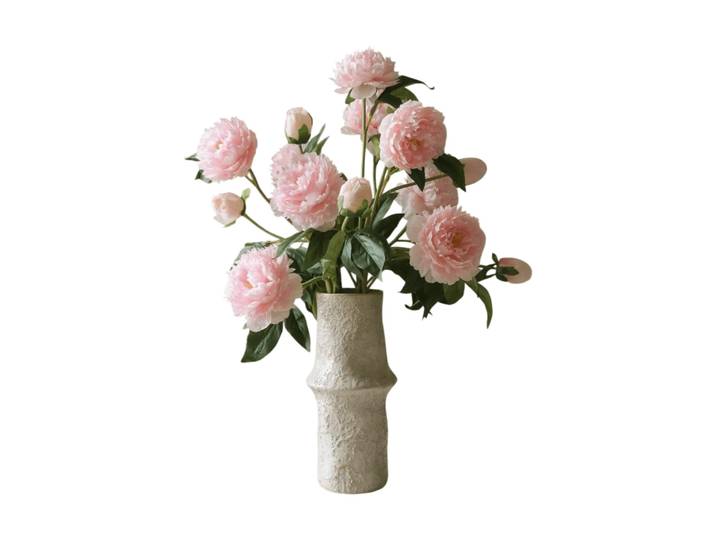 Botané Bouquet artificiel de pivoines Medium, rose 5 pcs