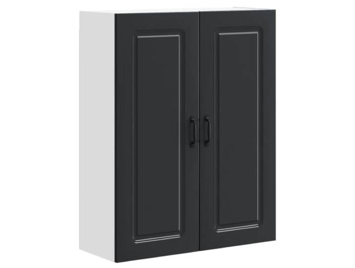 IBUQDDV Küchenschrank Kalmar Schwarz 80 x 31 x 100 cm Holzwerkstoff Geschirrspülerfront, schwarzes Design, Holzwerkstoff, Innenbereich Küche, Töpfe, Utensilien, trocken abwischbar