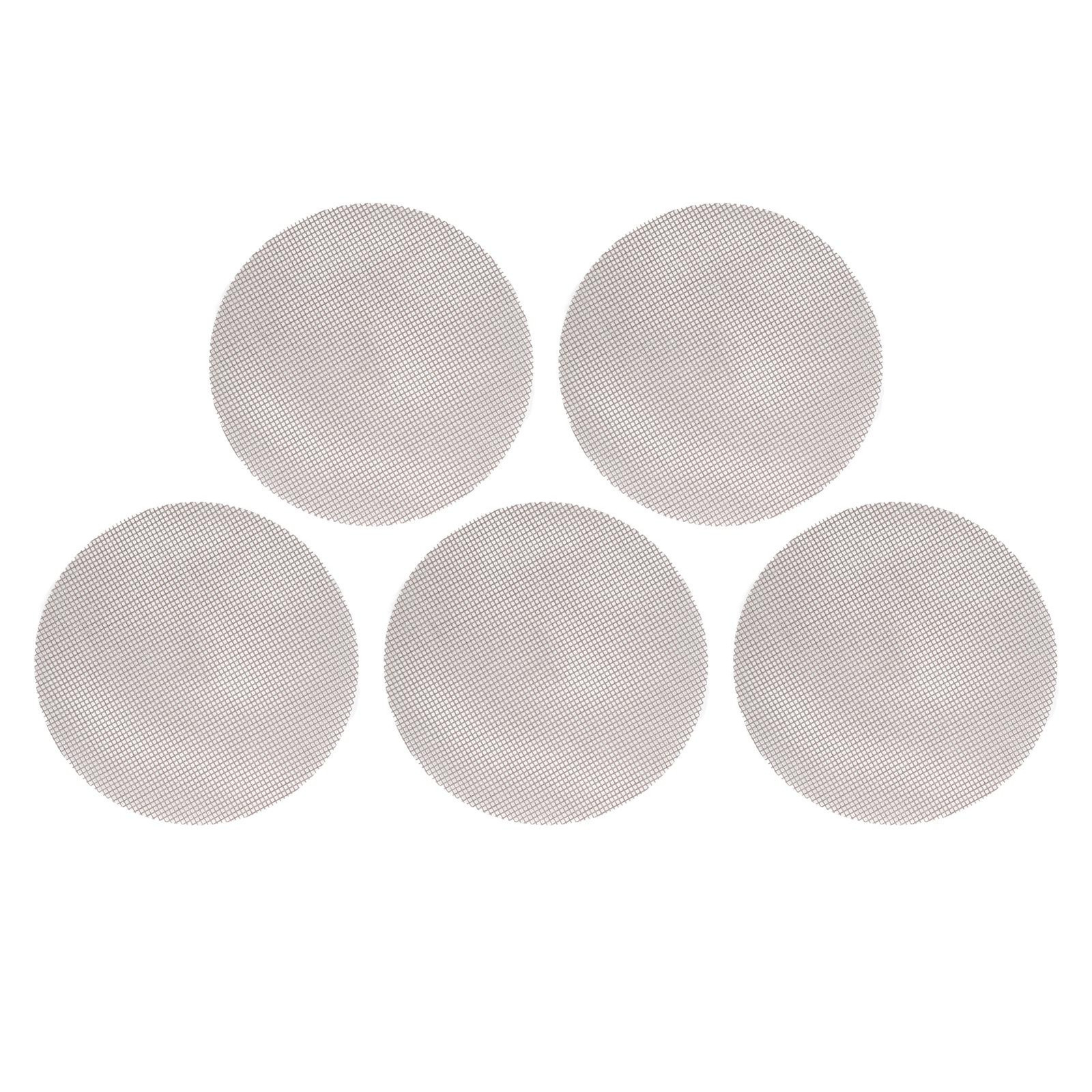 Cocosity 5 stuks herbruikbare ronde grillmatten met antiaanbaklaag, diameter: 36 cm