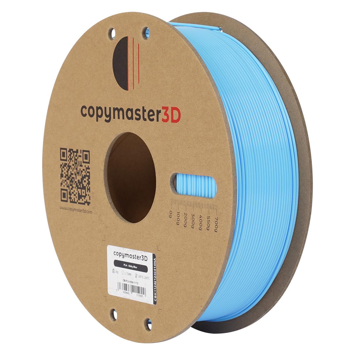 Copymaster3D PLA Filament for 3D Printer, 1.75 mm, Light Blue (1000 g, 1.75 mm) (12361)