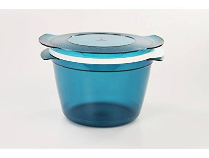 TUPPERWARE Mikrowelle Microcook 2,25L türkis Cook Microplus rund K39 Mikro Micro