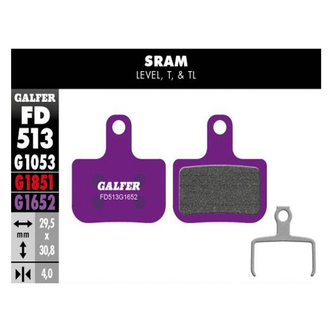 Galfer Bike E-Bike Bremsbeläge (Avid, SRAM, Semi-Metallisch) (FD513G1652)