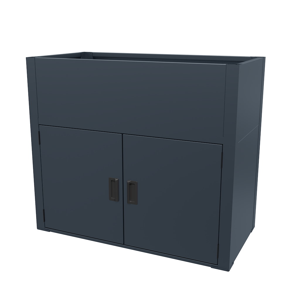 JUNGELMAR Hochbeet Metall mit Unterschrank, 120x70x86 cm 16979797