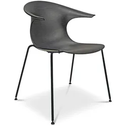 Infiniti Stuhl Loop 3D Wood 4 Legs Holz Eiche Schwarz