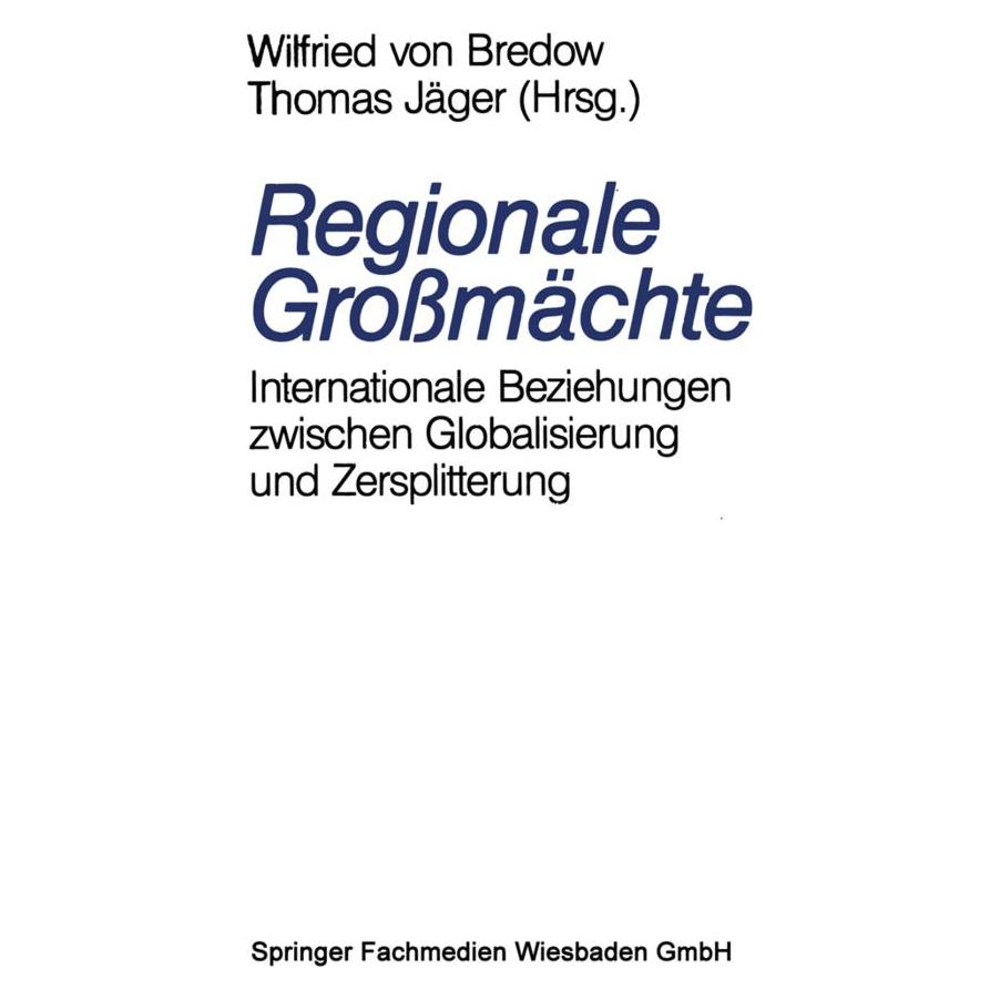 VS Regionale Grossmächte (Deutsch, Softcover, Thomas Jäger) (55550143)