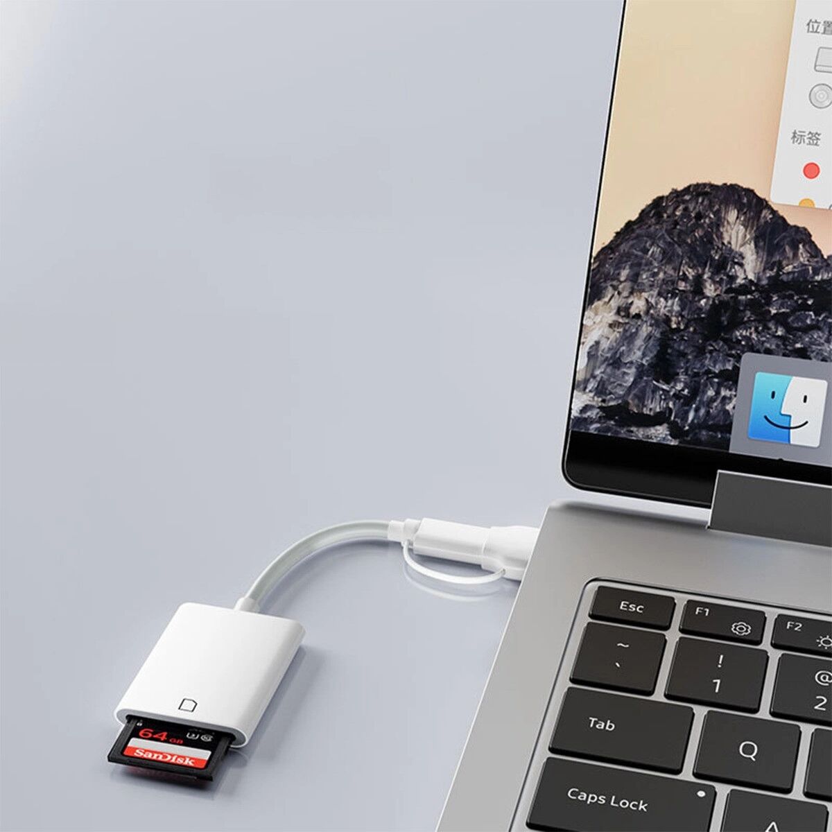 INF USB-/Type-C-SD-Kartenleser für Android und Huawei, kompatibel mit Type-C-OTG und schneller Datenübertragung
