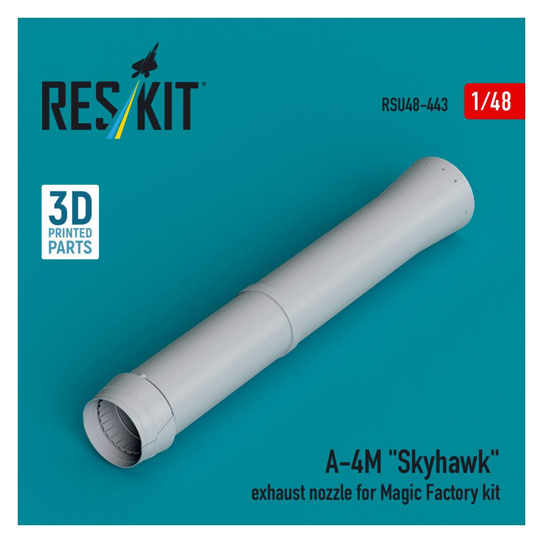 ResKit A-4M Skyhawk exhaust nozzle for Magic Factory kit (3D Printed) (RSU48-0443)