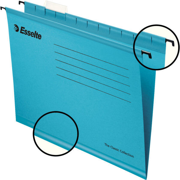 Esselte Classic Hængemappe   Folio   Blå