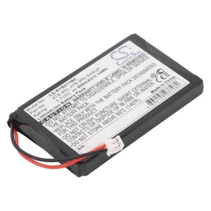 Remote control battery 40-210154-17 et. al for RTI, 3.7V, 850mAh (1 Stk., Gerätespezifisch, 850 mAh) (CS-RTB011RC)