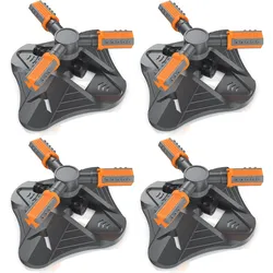 Brandson, Rasensprenger, 4x Kreisregner, 360° Rasensprenger, 3 Arm, Garten Sprinkler, Gardena kompatibel (Sprinklersystem)