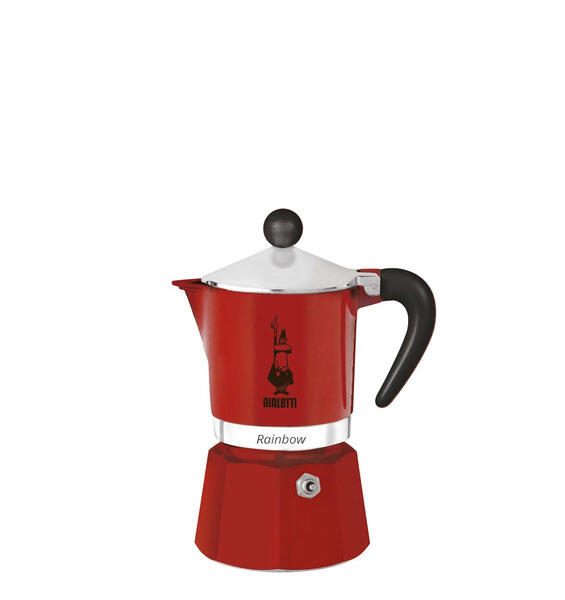 Bialetti Rainbow - Espressokocher - rot - für 6 Tassen 4963