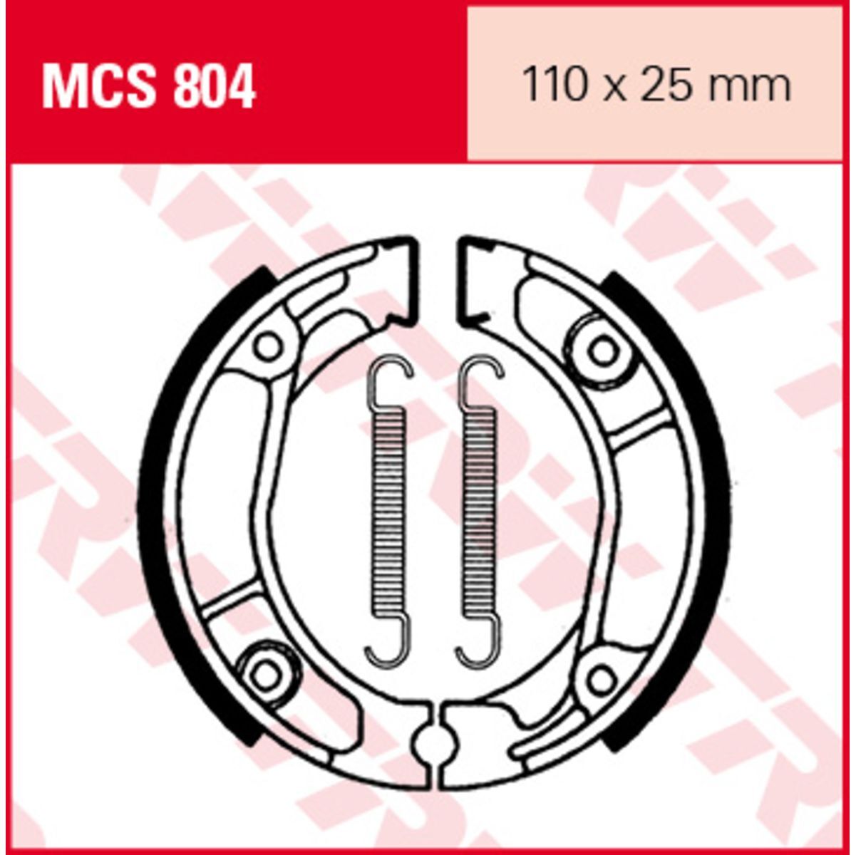 Conjunto de pastilhas de travão TRW MCS804