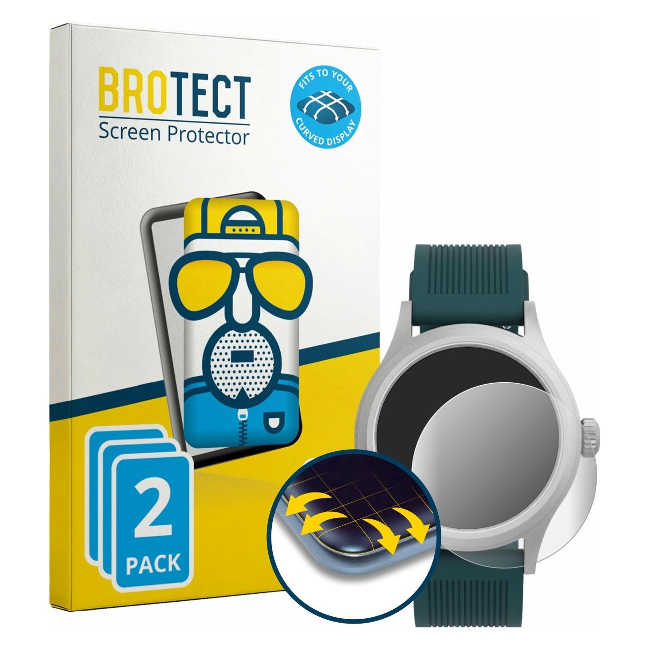 Brotect Fullscreen für Timex Peanuts x Expedition Scout Schutzfolie Displayschutz Folie Matt (5664370)