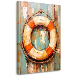 LEINWANDBILD See Rettungsring 60x90cm