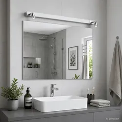 90cm Helestra NERO LED Wandleuchte  –  Spiegelleuchte mit umschaltbarer Lichtfarbe und schwenkbaren Strahlern