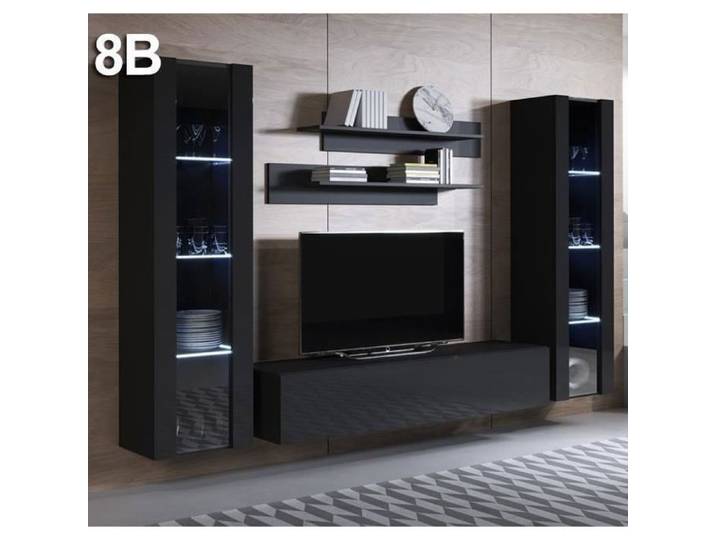 Combinaison de meubles Luke 8B noir (2 6m)