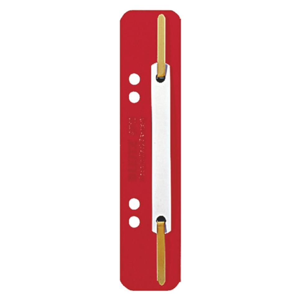 Leitz Heftstreifen, 35 x 158 mm, PP-Folie, rot Lochung: 60-80 mm (3710-00-25)