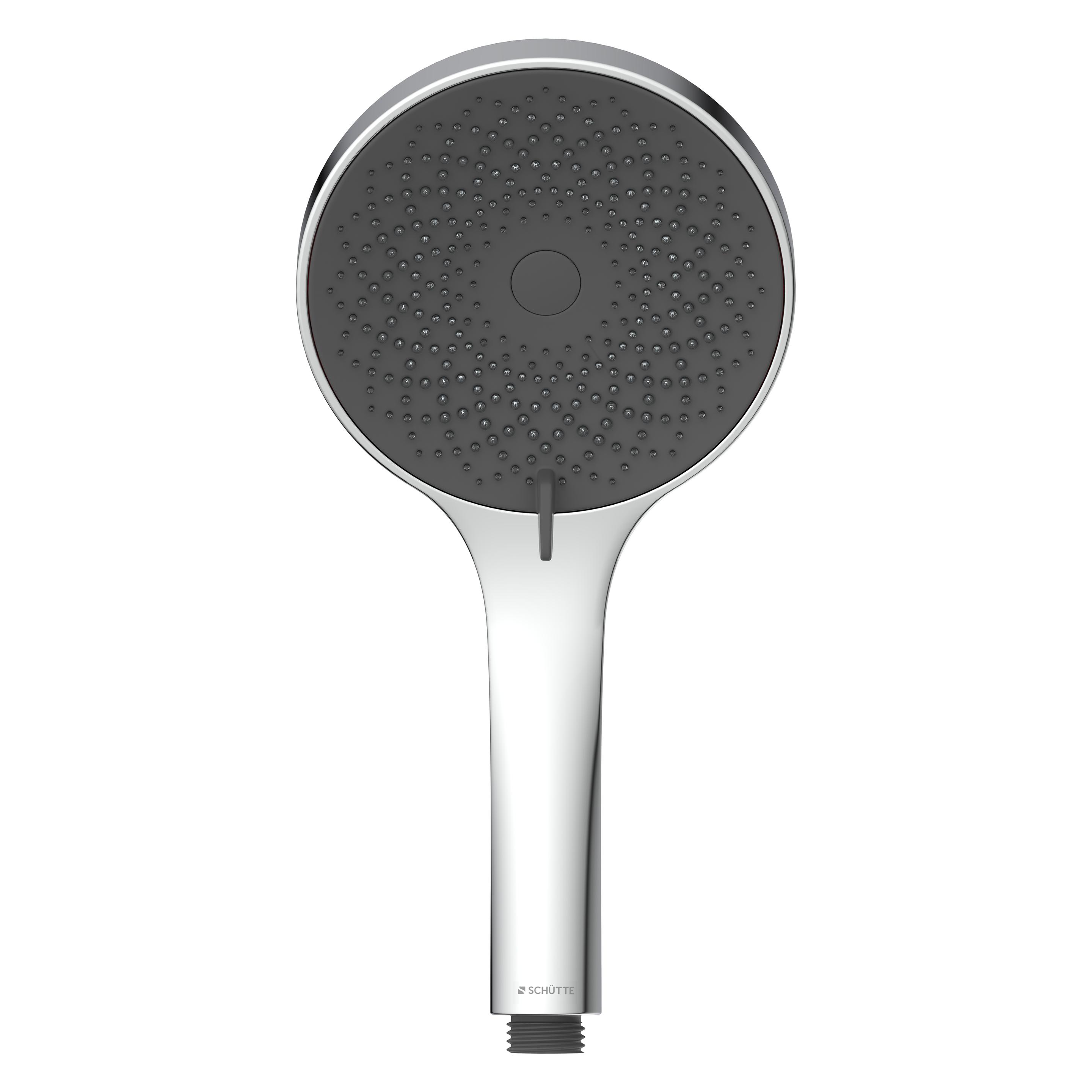 Magni Duschkopf Bad CAPRI Handbrause Chrom Anthrazit Wassersparende Dichtung 60291 (3 Strahlarten, 16 l/min) (60291)