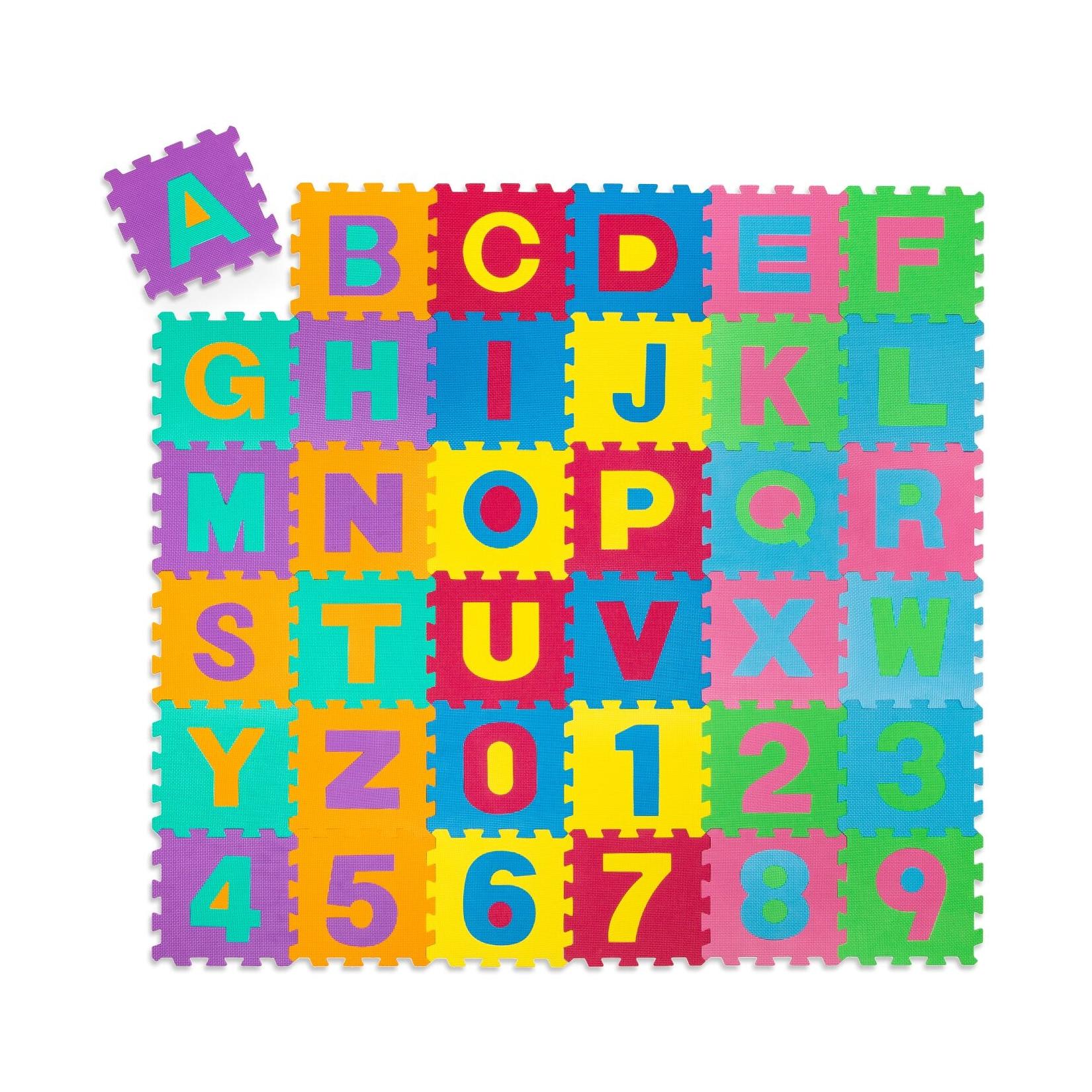 tectake® Puzzlematte, 86-teilig, aus EVA-Schaumstoff, Gesamtfläche: 3,6 m², jedes Teil 31,5 x 31,5 x 1 cm