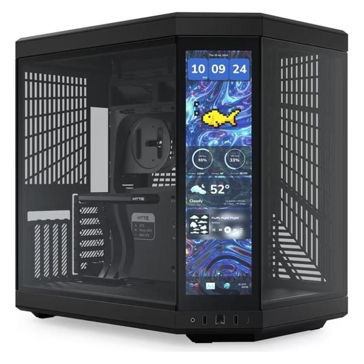 Hyte Y70 Touch Infinite Pitch Black (ATX, ITX) (CS-HYTE-Y70TI-BB)