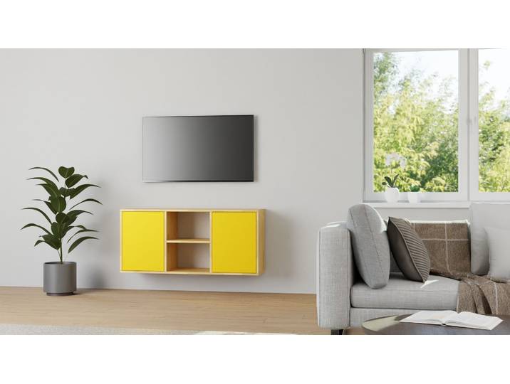 Hängesideboard nach Maß – diverse Materialien Buche Natur geölt