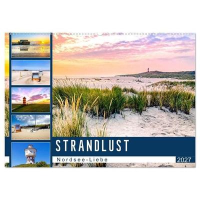 Strandlust Nordsee-Liebe (Wandkalender 2027 DIN A2 quer), CALVENDO Monatskalender