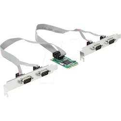 DELOCK 95243 - Mini PCIe Karte > 4x Seriell RS-232