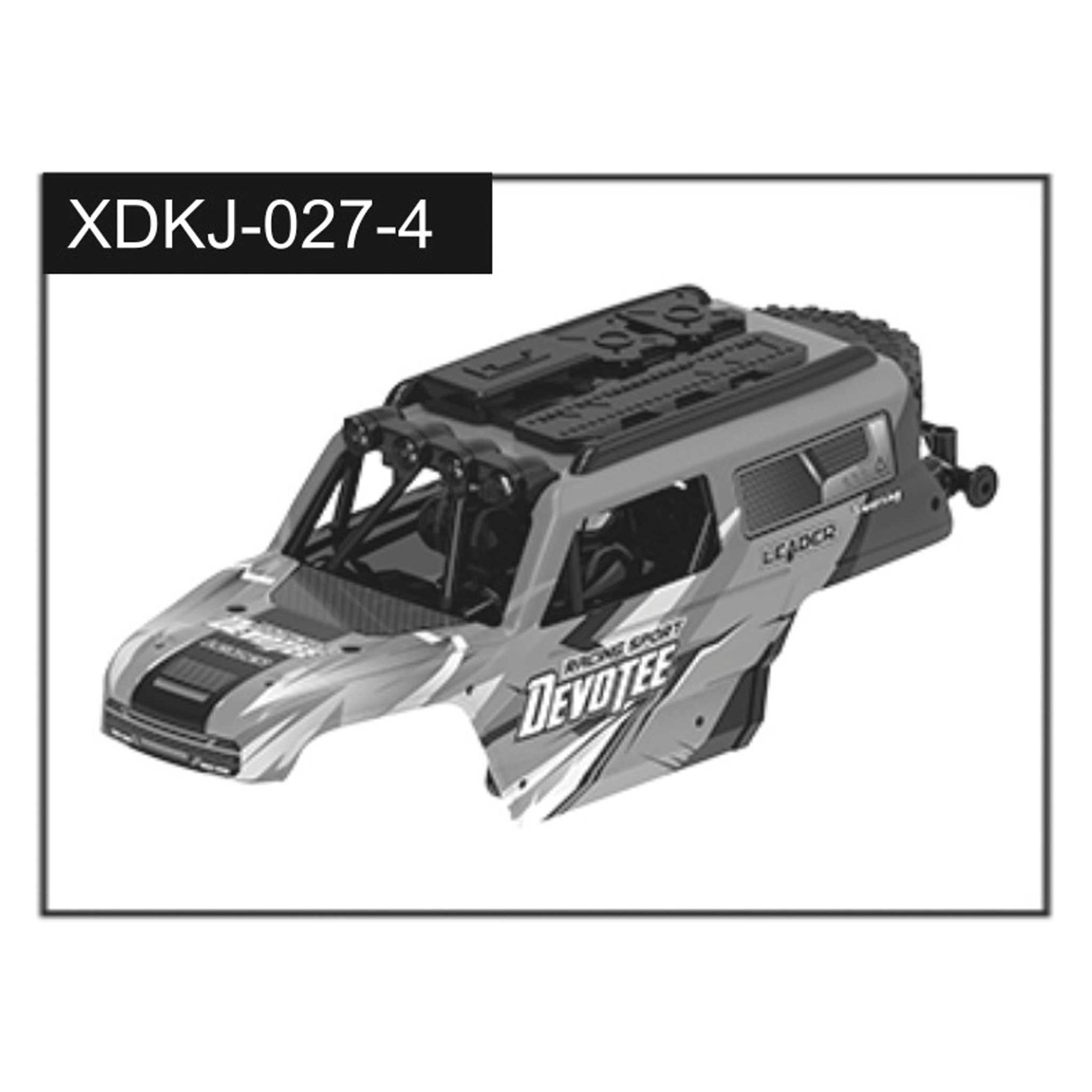 Absima Red Car Body (Devotee) (J-027-4 red)