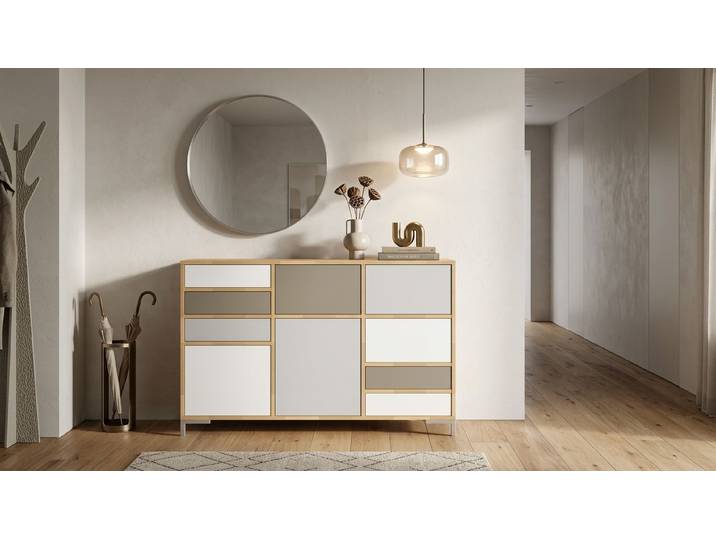Stylishes TV Sideboard nach Maß Buche Natur geölt