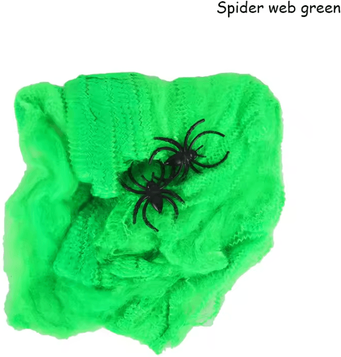 Inspire Curations Stretchy Artificial Spider Web Halloween Spider Web Decoration For Haunted Houses & Party Displays style E 40g
