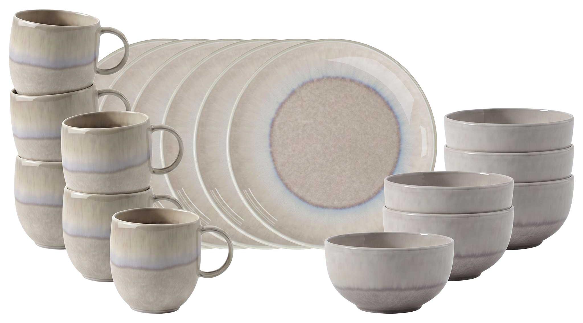 like. by Villeroy & Boch Perlemor Sand Frühstücksservice 18-teilig