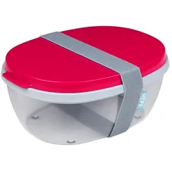 Mepal Salatbox Ellipse - Nordic Pink, Lunchbox, Rosa
