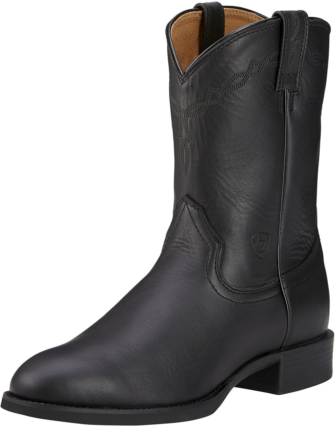 Men's Heritage Roper Cowboy Boots in Black, Size: 10.5 D / Medium by Ariat