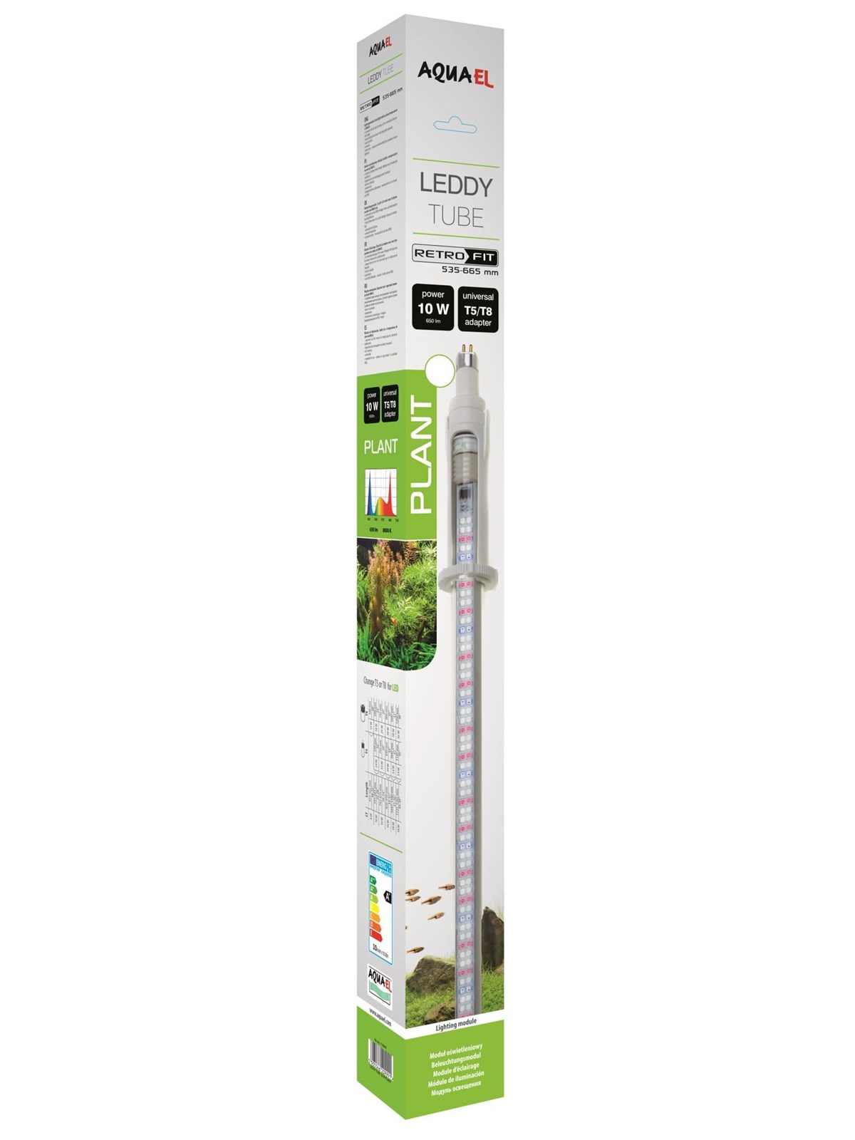 AQUAEL Leddy Tube Retrofit Plant 14W LED Aquarium Light