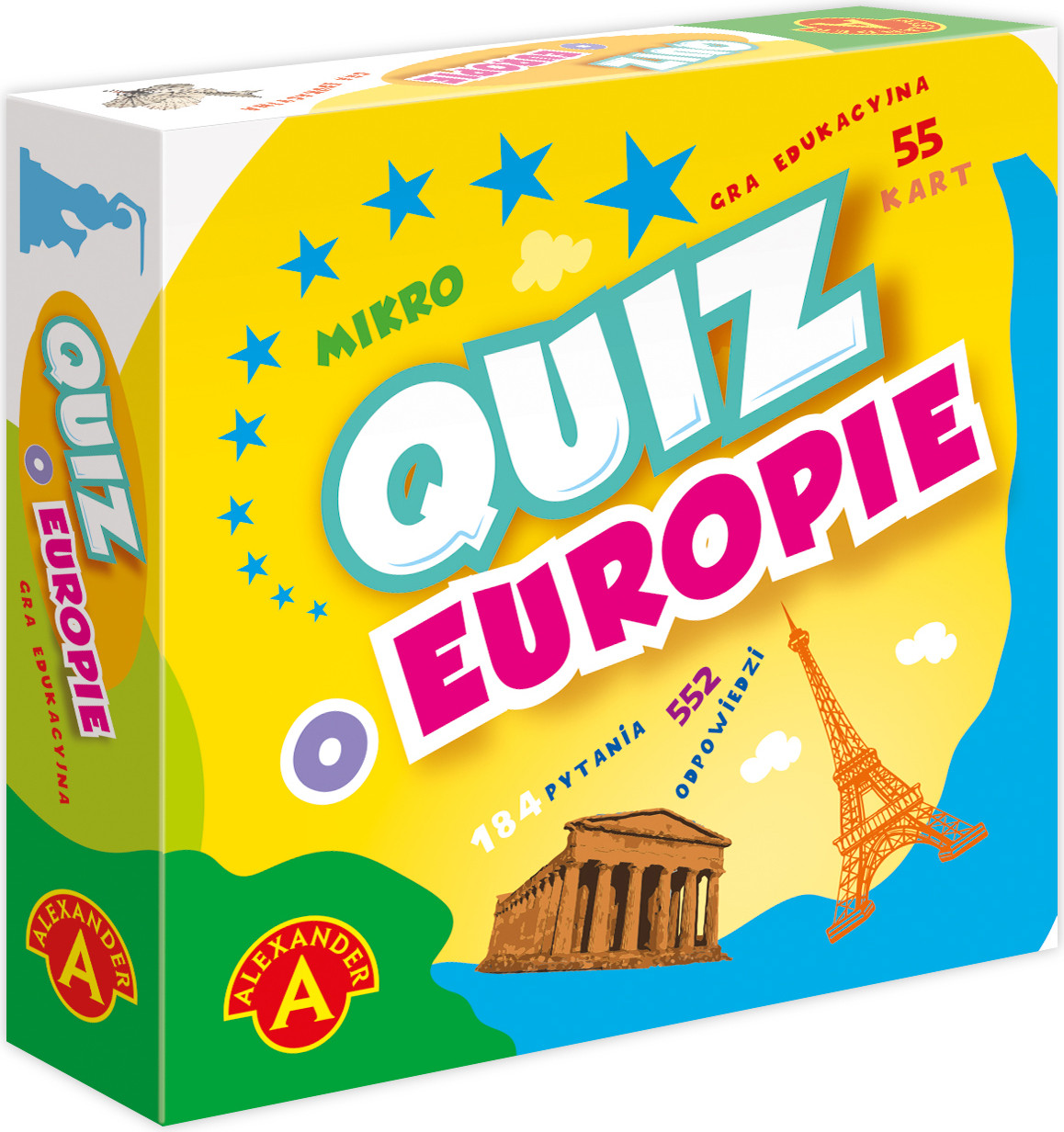 Alexander Quiz over Europa pocketformaat spel