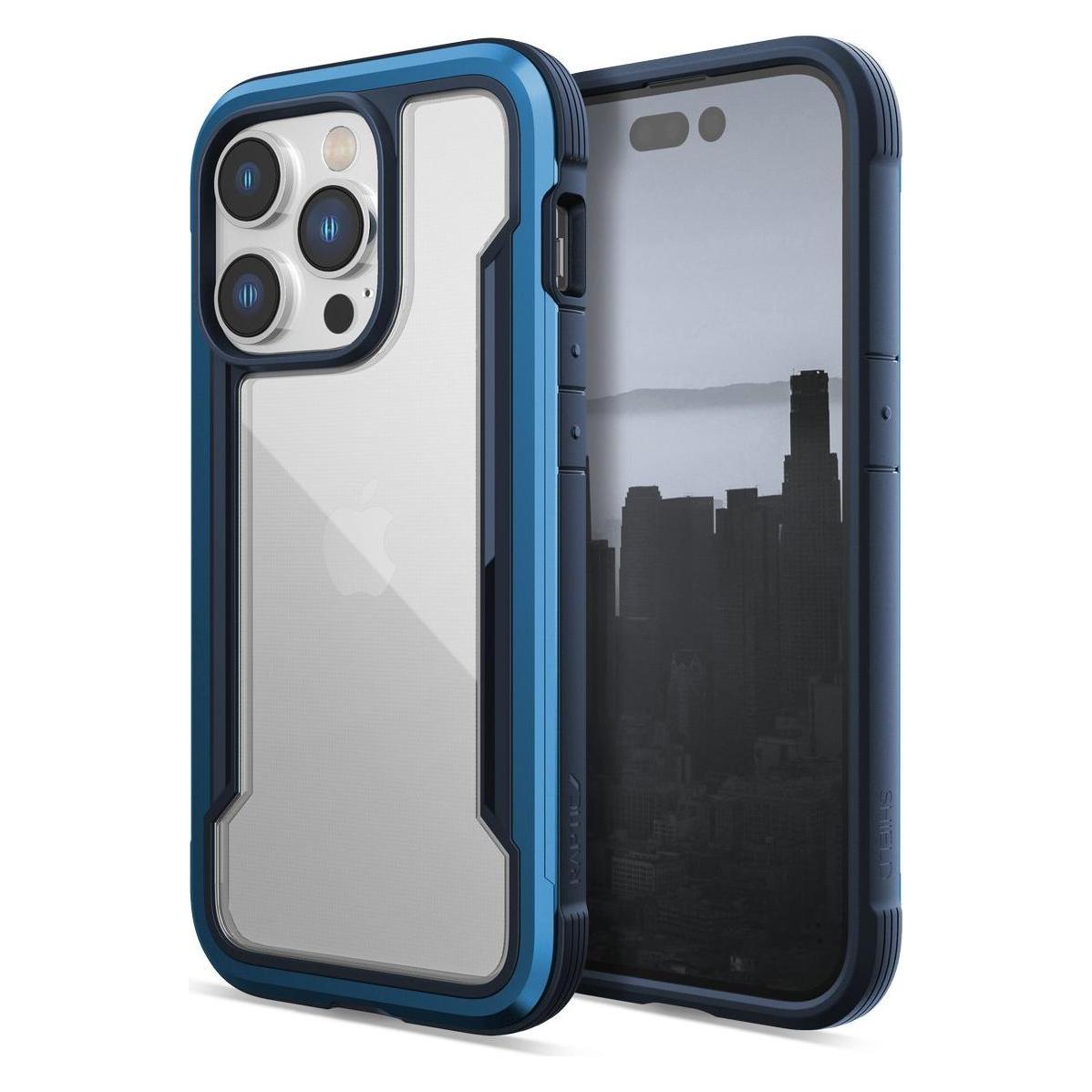 X-Doria Raptic Shield Case iPhone 14 Pro Armor Cover Blau (Apple iPhone 14 Pro) (Raptic Shield for iPhone 14 Pro Marine Blue)