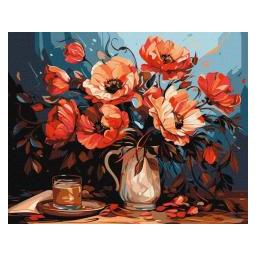 Ideyka Malen nach Zahlen - Bunte Mohnblumen 40x50cm (46164741)