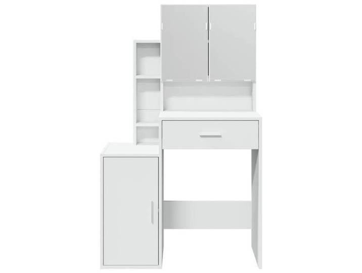 Promotion mai  * Coiffeuse avec armoire blanc 80x35x132 cm EU9531848234
