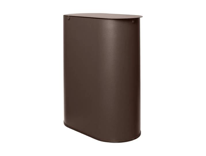 Ferm Living Enkel Abfalleimer medium Dunkle Schokolade