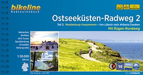 Esterbauer Verlag - Ostseeküsten-Radweg / Ostseeküsten-Radweg 2: Mecklenburg-Vorpommern. Von Lübeck nach Ahlbeck /Usedom. Mit Rügen-Rundweg. 680 km, wetterfest/reißfest, ... LiveUpdate (Bikeline Radtourenbücher) - Preis vom 01.10.2026 17:08:56 h