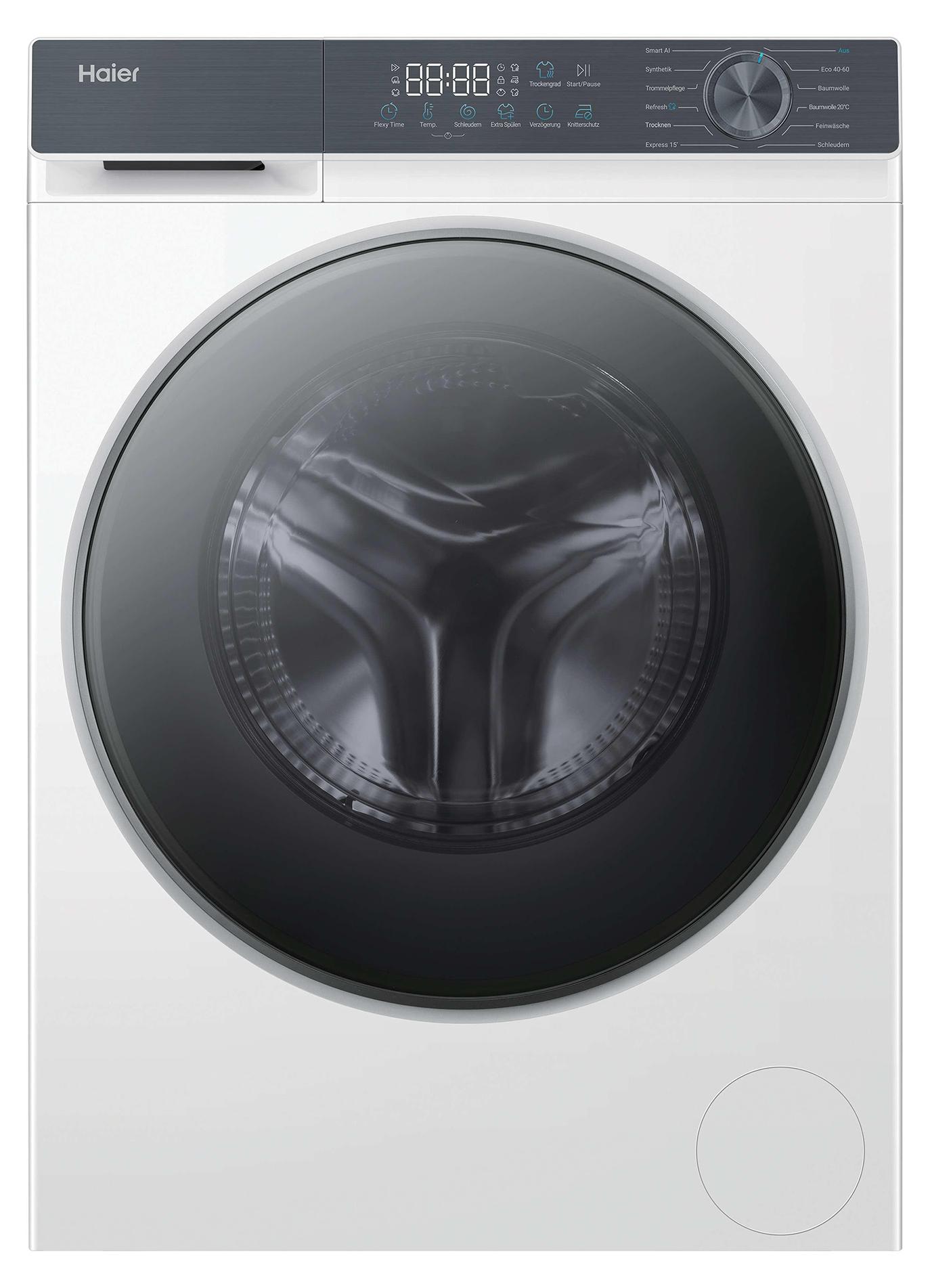 Haier HWD80-BP1433637T Waschtrockner 8kg Aquastop I-refresh Weiß Flexy Time