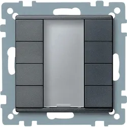 Schneider Electric MTN627814 Taster 4fach plus, anthrazit, System M