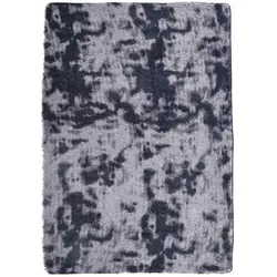 vidaXL Teppich Shaggy Hochflor NAVARRA Dunkelgrau 120x170 cm Polyester