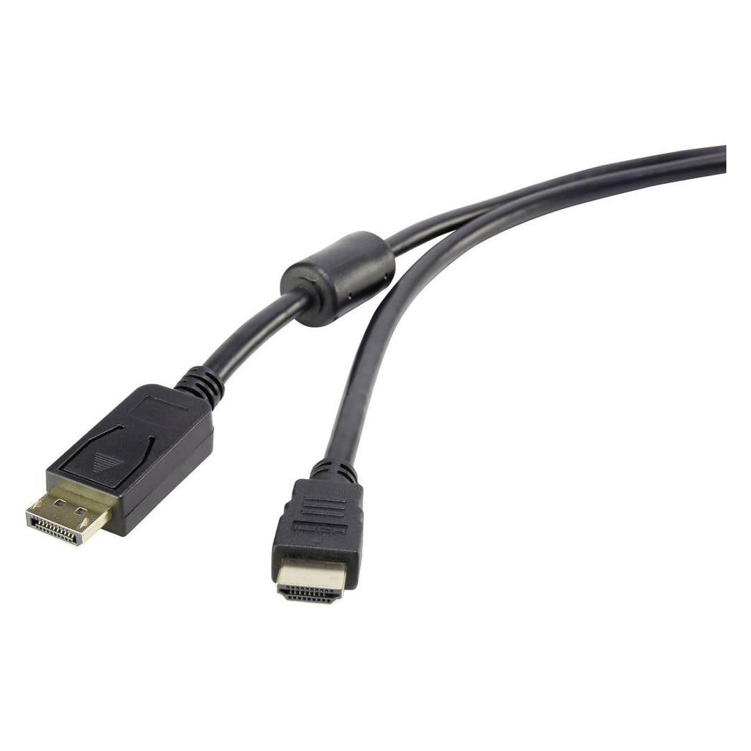 Renkforce DisplayPort auf HDMI Anschlusskabel 0.5 m (0.50 m) (RF-3301450)