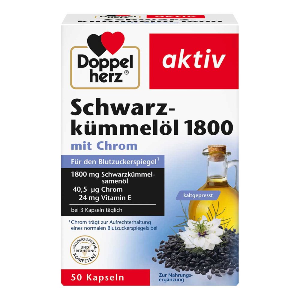 Queisser Pharma GmbH & Co. KG Doppelherz Schwarzkümmelöl 1800mg - Kapseln 19479815