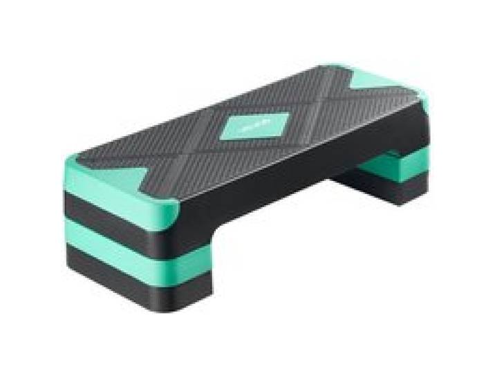 VEVOR Aerobic Steppbrett höhenverstellbares Trainingsbrett (10,16-20,32 cm) Stepper Fitness mit 250 kg Tragfähigkeit rutschfeste Oberflächenbank für Heim-Fitnessstudio Cardio-Krafttraining grün