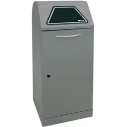 stumpf Abfalltrennung Modul-Vario 120, graualu-struktur, ProSlide-System, 120 Liter