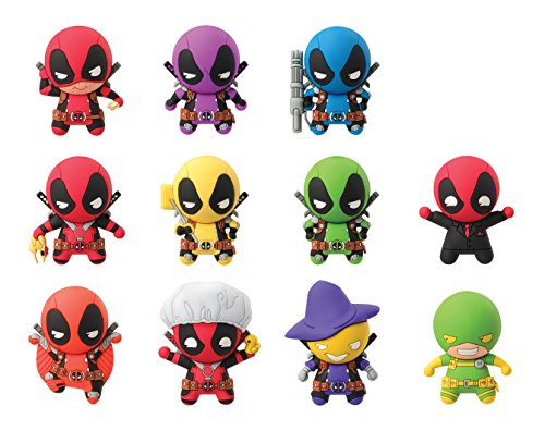 Marvel 68580 Deadpool Series 2 3D Foam Blind Bags Multi-Colored 7,6 cm