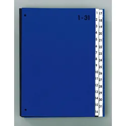 PAGNA Pultordner DIN A4 32 Taben blau